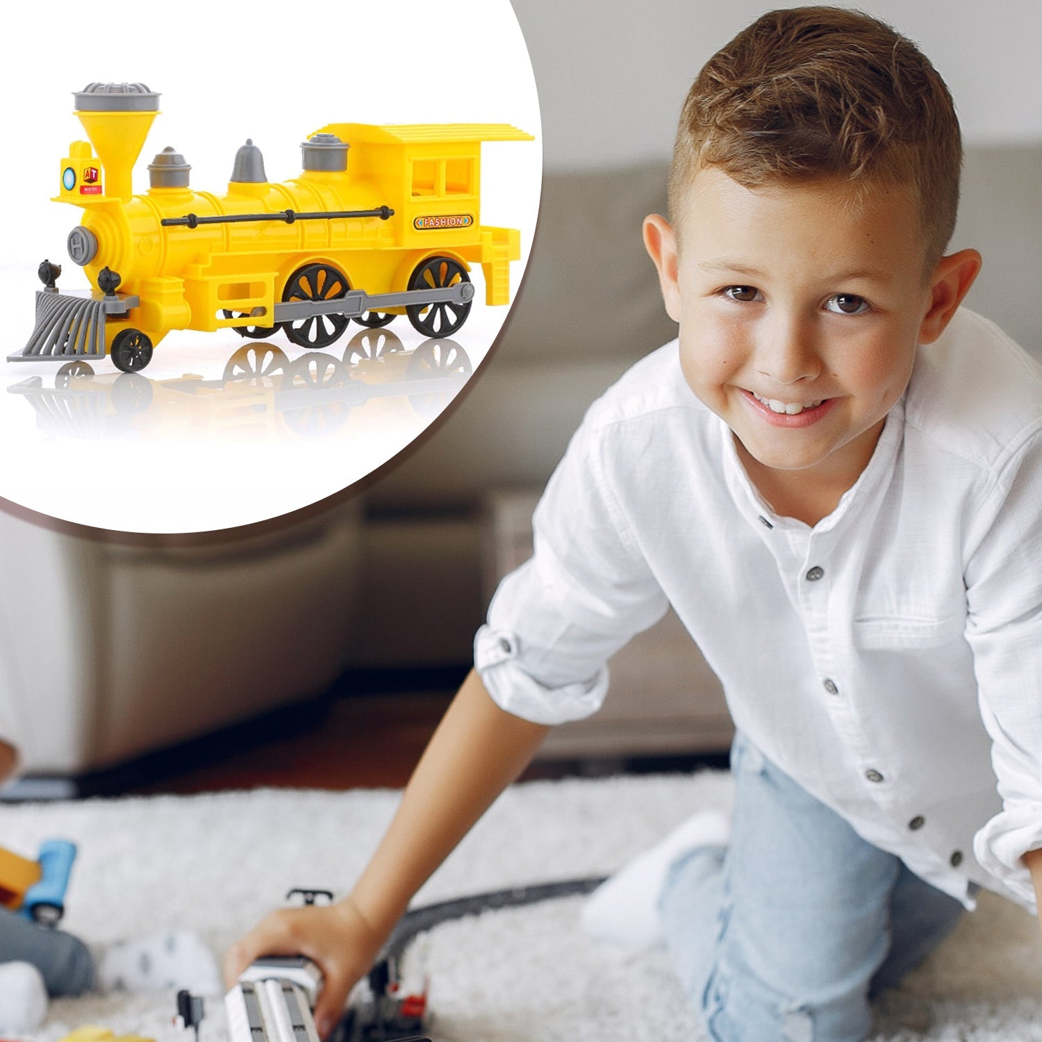 Pull and Go Train with Light Plastic String Pull Back Train (1 Pc / Mix Color) Pull and Go Train with Light Plastic String Pull Back Train (1 Pc / Mix Color)